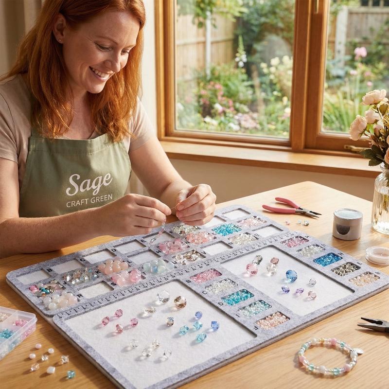 لوح تخطيط الخرز المصنوع من الل - مراجعة Jewelry Making Board وسعره